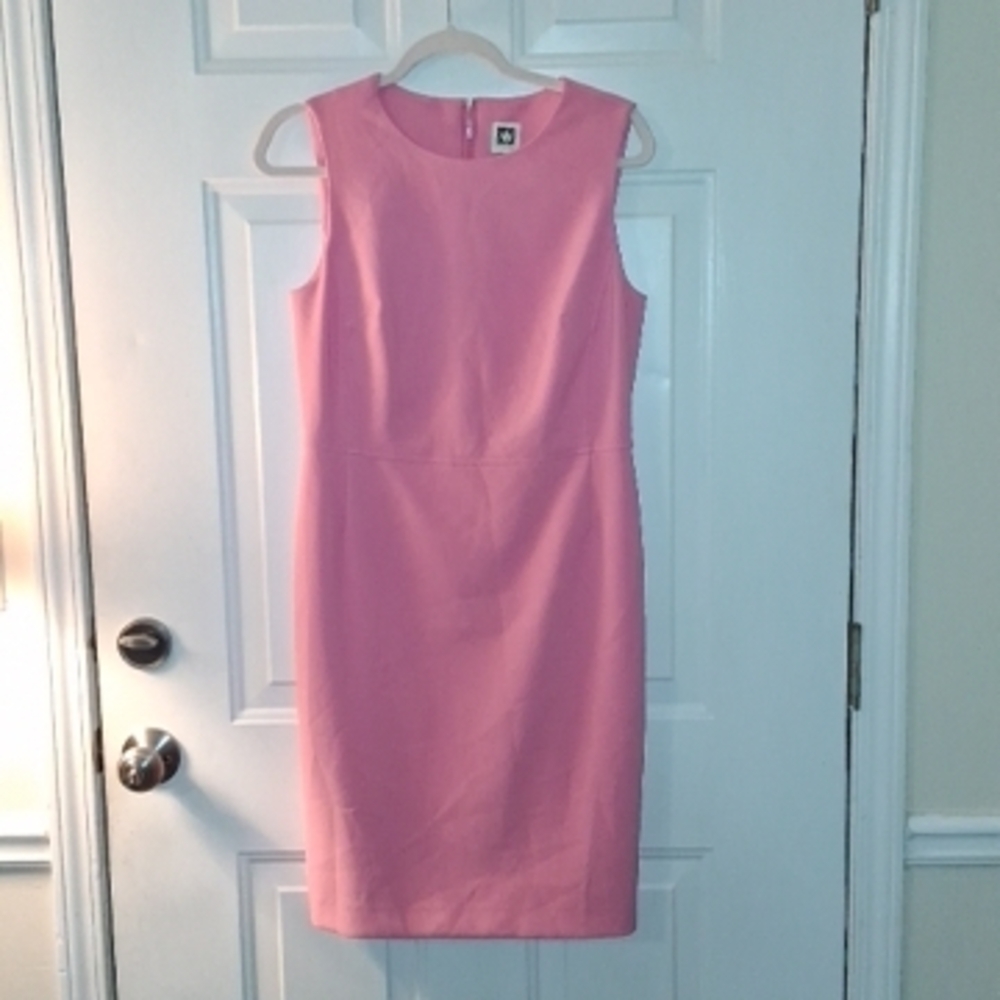 Anne Klein NWT Pink Dahlia Sleeveless Dress Size 6 Orig. 109.00